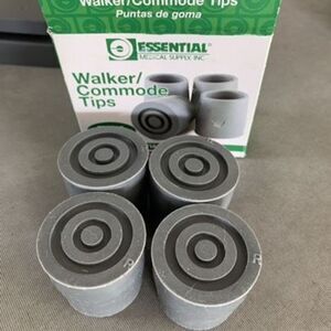 Essential Medical Supply Rubber Walker Tips *New*